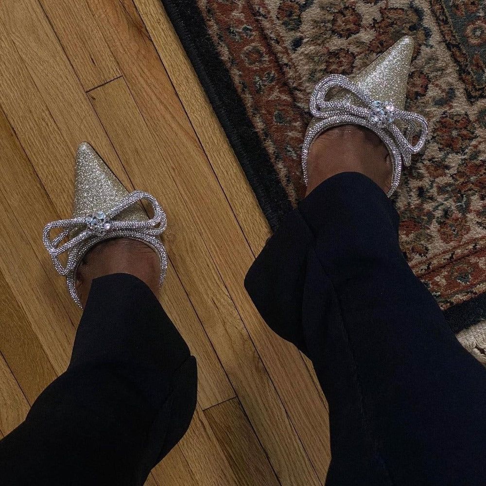 Fiorisse – Wrap-Around Crystal Heels