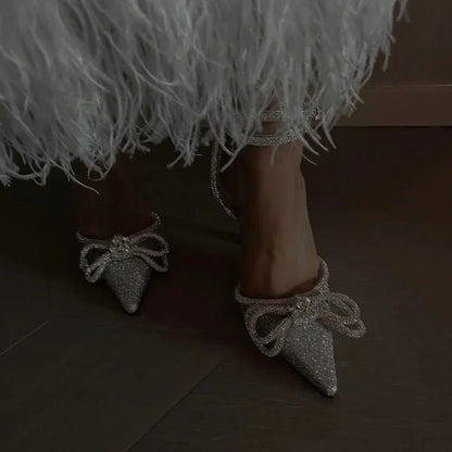 Fiorisse – Wrap-Around Crystal Heels