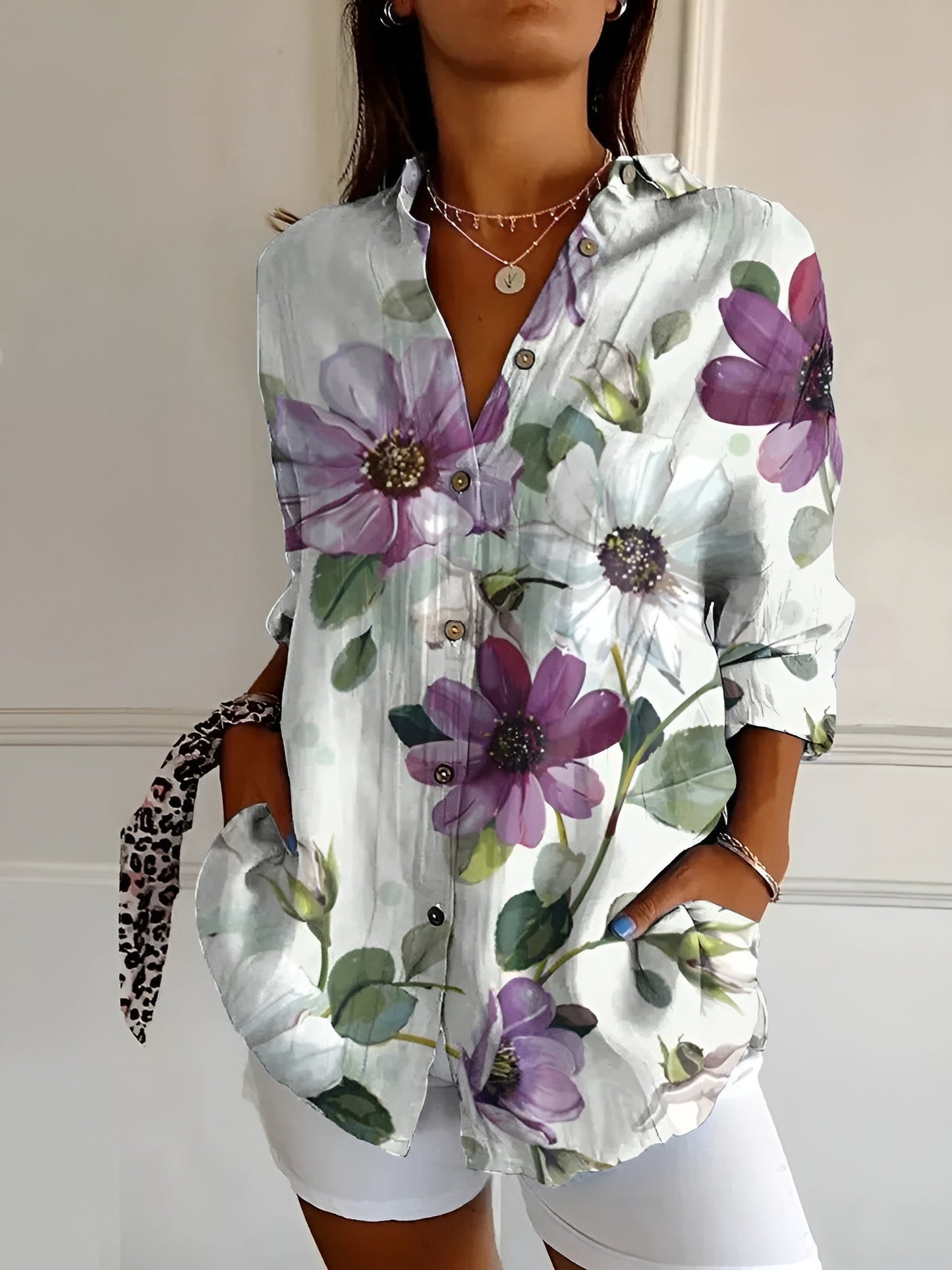 Orlena - Stylish Floral Blouse
